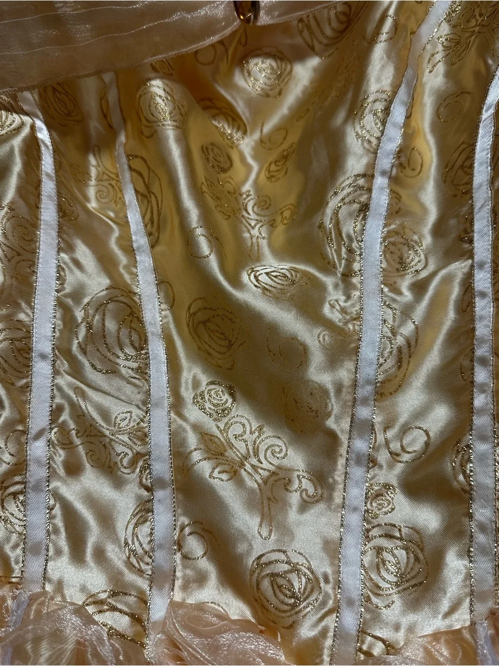 Gold Princess Costume Dress for Kids - Sparkling Party Gown